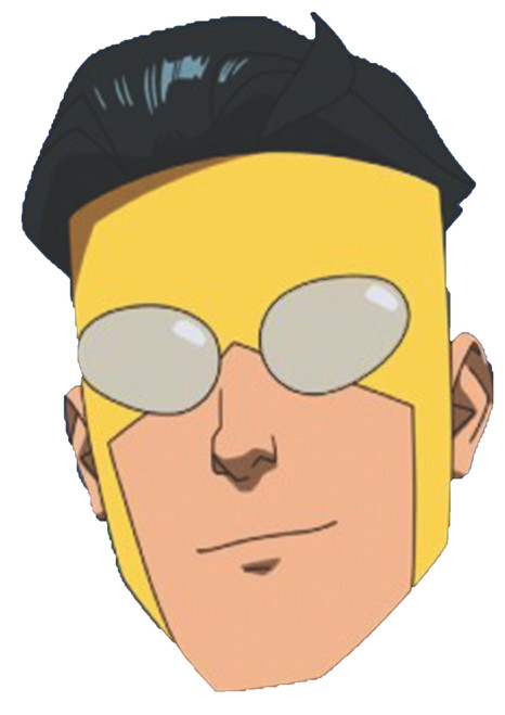Mark - Invincible Celebrity Party Face Mask | Fancy Dress Cardboard Mask