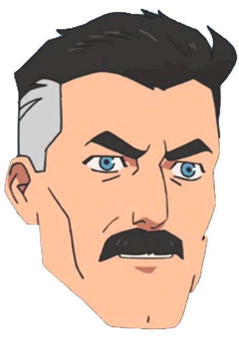 Omni Man - Invincible Celebrity Party Face Mask | Fancy Dress Cardboard Mask