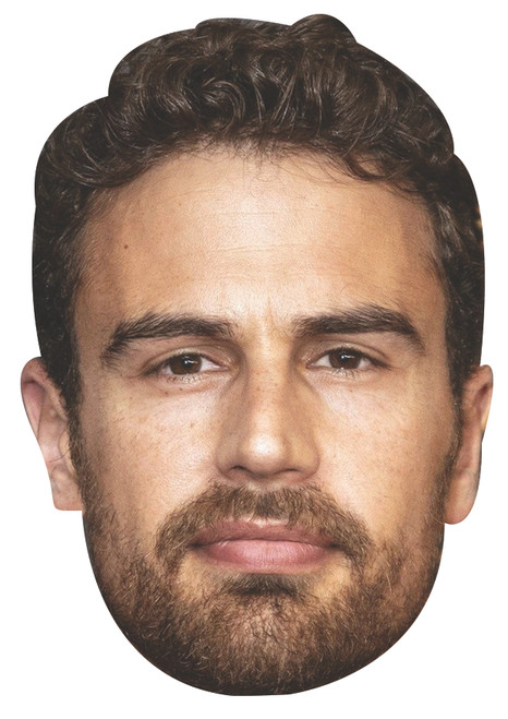 Theo James Celebrity Party Face Mask | Fancy Dress Cardboard Mask