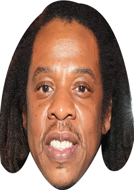 Jay-Z 2025 Celebrity Party Face Mask | Fancy Dress Cardboard Mask