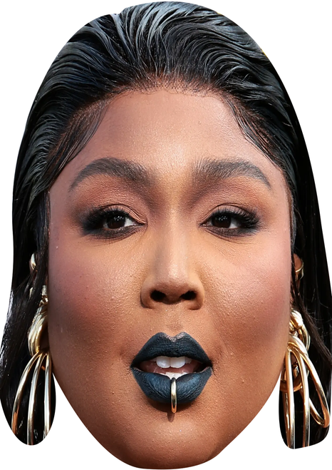 Lizzo 2025 Celebrity Party Face Mask | Fancy Dress Cardboard Mask