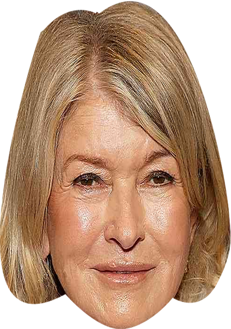 Martha Stewart Celebrity Party Face Mask | Fancy Dress Cardboard Mask
