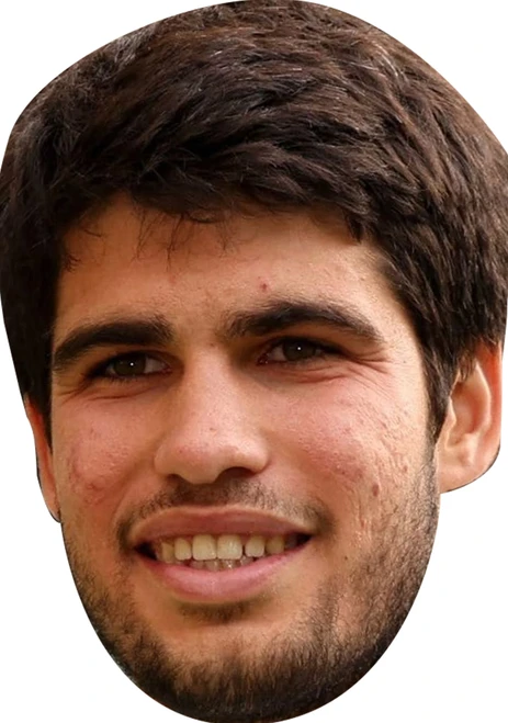 Carlos Alcaraz Sports Star Celebrity Party Face Mask | Fancy Dress