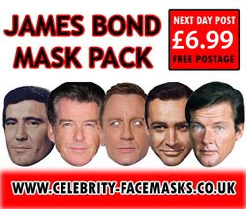 Special Bulk James Bond Party Face Mask | Fancy Dress Pack