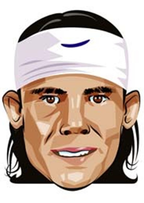 Rafael Nadal Cartoon Face Mask