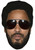 Lenny Kravitz Jb - Music Star Fancy Dress Cardboard Celebrity Face Mask