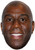 Magic Johnson Jb - Basketball Star Fancy Dress Cardboard Celebrity Face Mask
