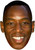 Ian Wright Young Jb - Footballer Fancy Dress Cardboard Celebrity Face Mask
