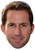 Ben Ainslie Jb - Tv Star Fancy Dress Cardboard Celebrity Face Mask