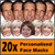 20 X Personalised Face Masks Stag | Hen | Birthday | Wedding