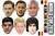 Belgium Football World Cup 2018 Face Mask - 6 Pack
