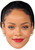 Rihanna Black Hair Jb - Music Star Fancy Dress Cardboard Celebrity Face Mask - Fancy Dress Party Mask 2026