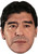 Diego Maradona Jb - Footballer Fancy Dress Cardboard Celebrity Face Mask - Fancy Dress Party Mask 2026