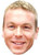CHRIS HOY FACE MASK JB - Athletics Fancy Dress Cardboard Celebrity Face Mask