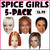Spice Girls 5-Pack Celebrity Party Face Mask Fancy Dress