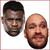 Francis Nganou And Tyson Fury Fight Mask Pack Celebrity Party Face Mask | Fancy Dress