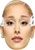Ariana Grande 2025 Celebrity Party Face Mask | Fancy Dress Cardboard Mask