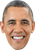 Obama 2025 Celebrity Party Face Mask | Fancy Dress Cardboard Mask
