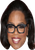 Oprah C Celebrity Party Face Mask | Fancy Dress Cardboard Mask