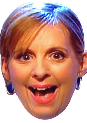 Mel From Great British Bake Off Smiley Celebrity Face Mask