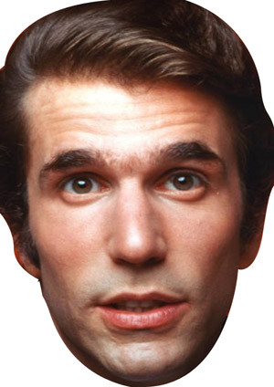 The Fonze Celebrity Face Mask