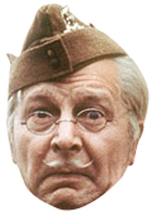 Corporal Jones Celebrity Face Mask