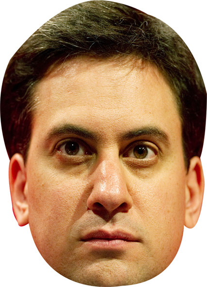 Ed Miliband Celebrity Party Face Mask | Fancy Dress