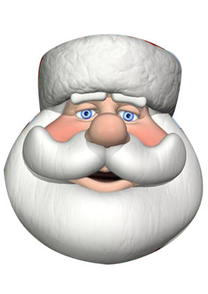 Santa Celebrity Face Mask