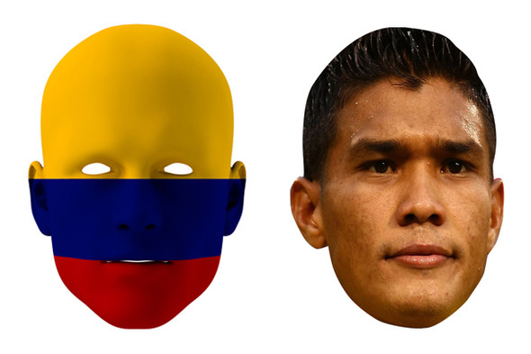 Colombia World Cup Face Mask Pack Teofilo Gutierrez
