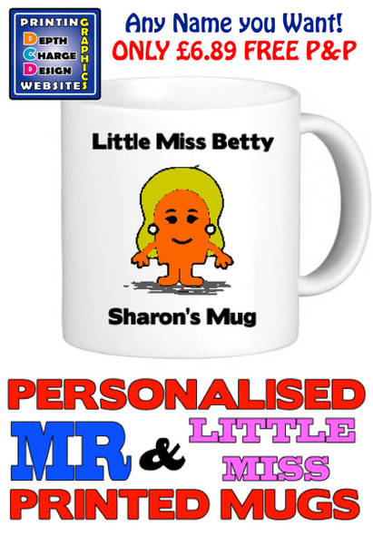 Little Miss Betty Personalised Mug Cup