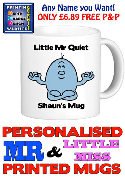 Mr Quiet Man Personalised Mug Cup