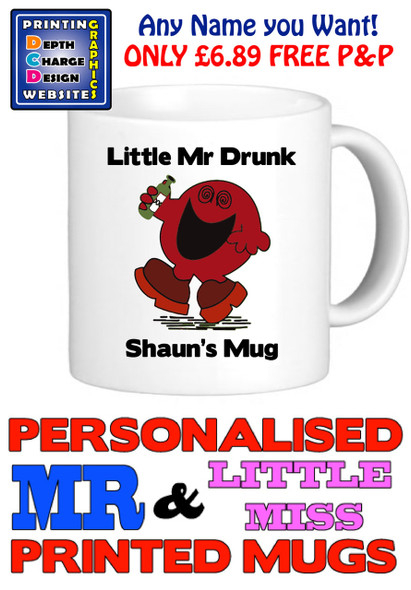 Mr Drunk Man Personalised Mug Cup