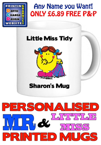 Little Miss Tidy Personalised Mug Cup
