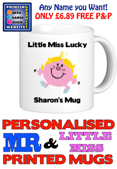 Little Miss Lucky Personalised Mug Cup