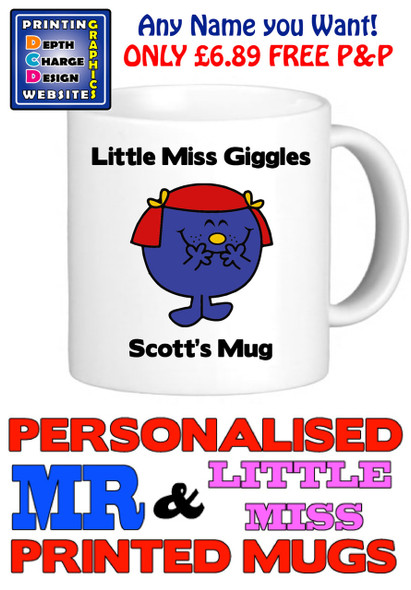 Little Miss Giggles Personalised Mug Cup