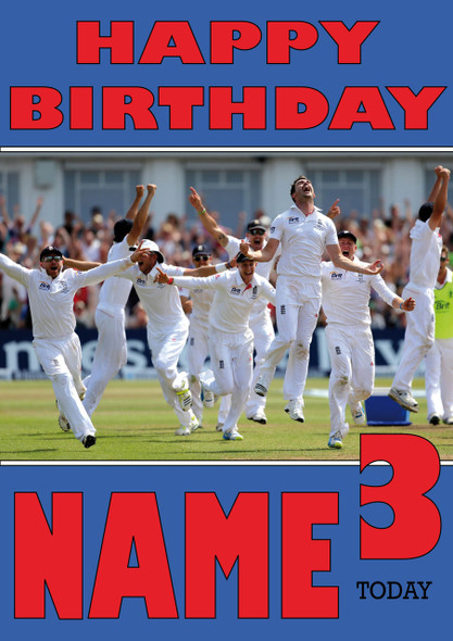England Team Celebration Personalised Card