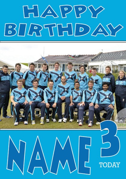 Scotland Team 2 Personalised Card