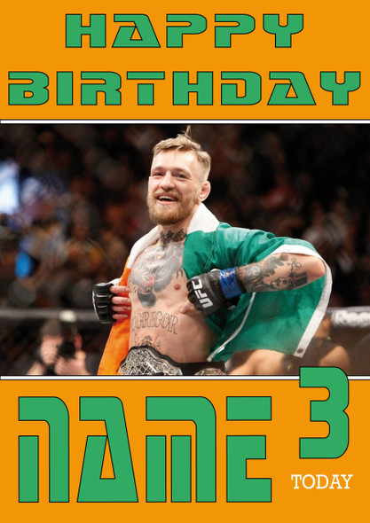 Conor Mcgregor Personalised Card
