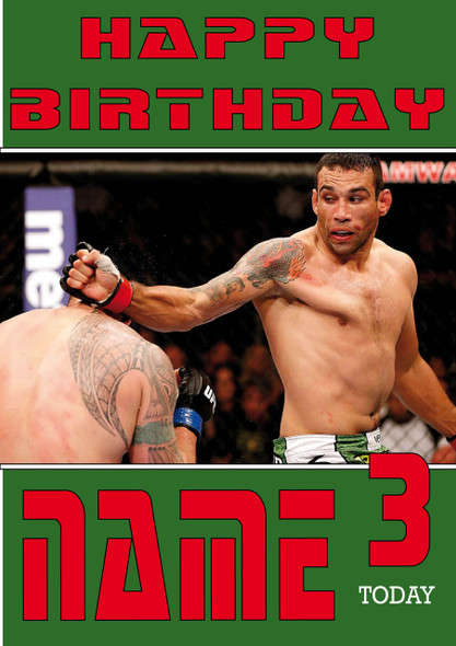 Fabricio Werdum Personalised Card