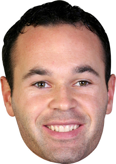 Iniesta Barcelona Footballer Celebrity Face Mask