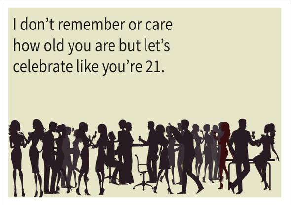 Celebrate Like Your 21 Personalised Birthday Card
