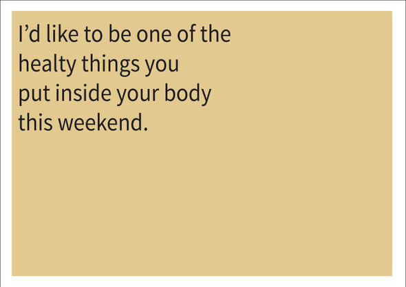 Healthy Inside Your Body Personalised Birthday Card