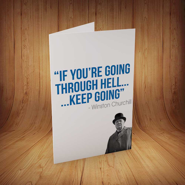 If You're Going Through Hell KE Designep Going Personalised Birthday Card