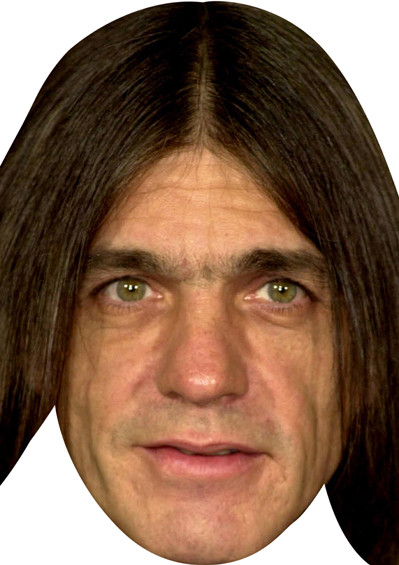 Malcolm Young Celebrity Face Mask