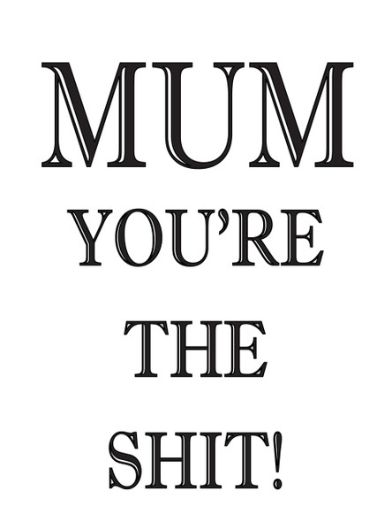 Mum You Are The Shit!