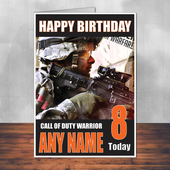 Call Of Duty Shaun 11 Personalised Birthday Card