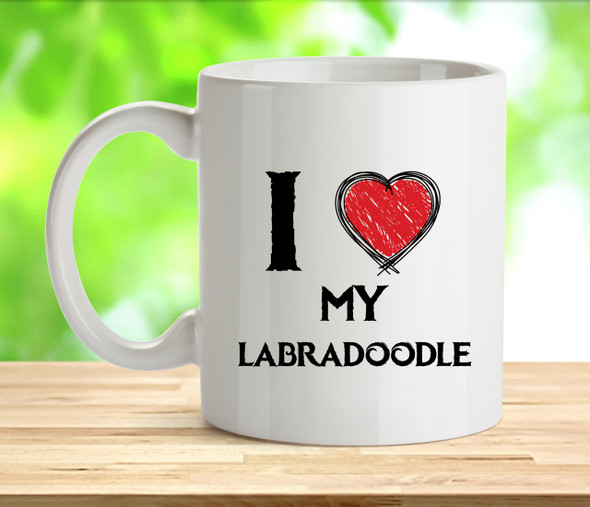 I Love My Labradoodle Mug
