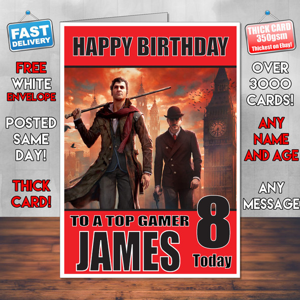 Sherlock Devils Daughter Bm Personalised Birthday Card