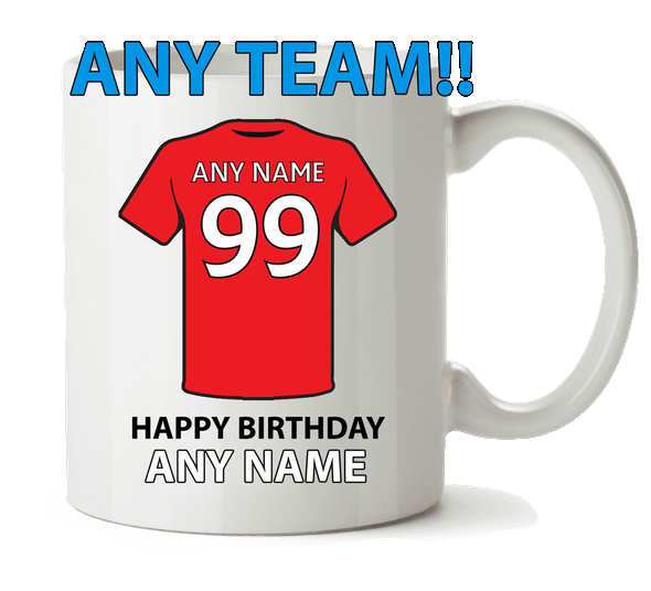 Request Any Personalised Football Mug Cup