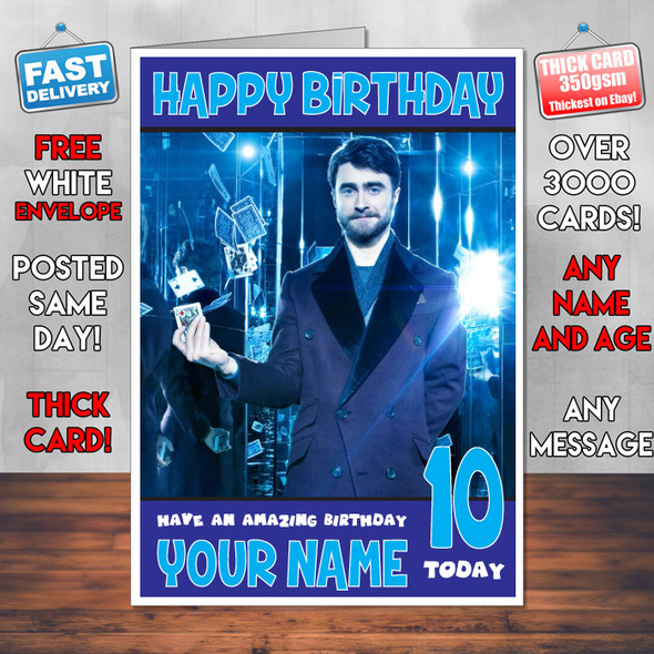 Now You See Me 2 Daniel Bm1 Personalised Birthday Card
